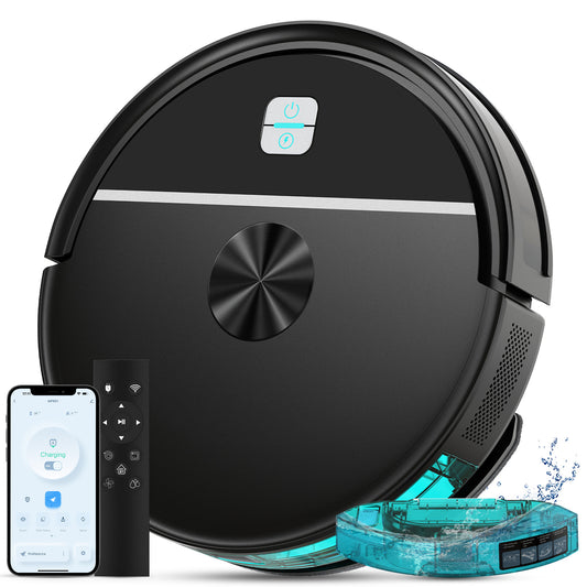 Robot Aspirador y Friegasuelos – 3500Pa + WiFi + Navegación Inteligente