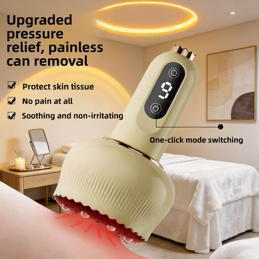 Masajeador Gua Sha Eléctrico Recargable – Calor + Succión + Raspado