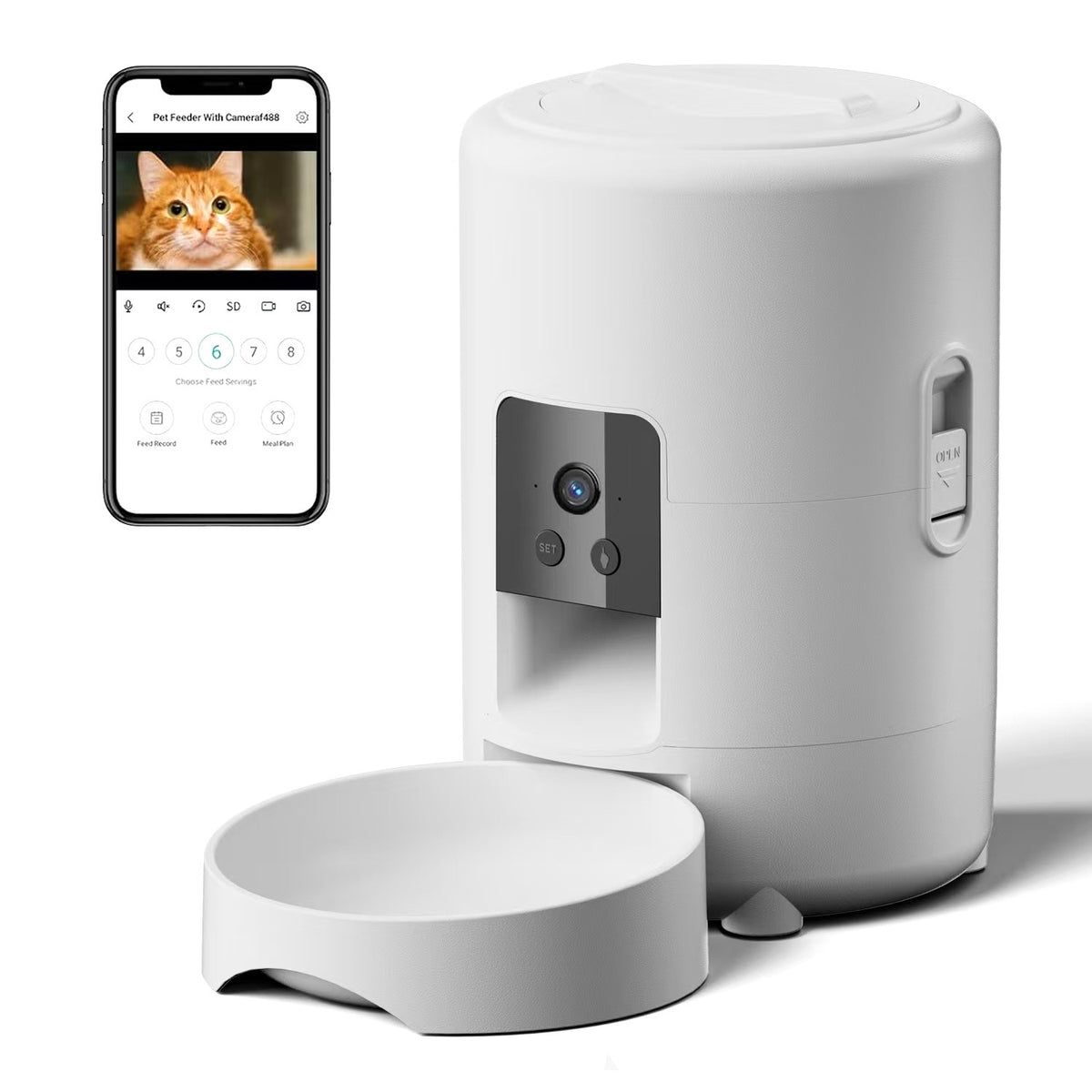 🐾 Comedero Automático WiFi para Perros y Gatos – Programable desde el Móvil