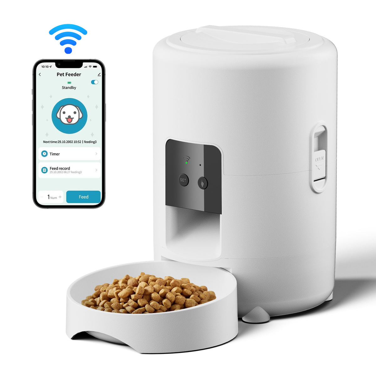 🐾 Comedero Automático WiFi para Perros y Gatos – Programable desde el Móvil