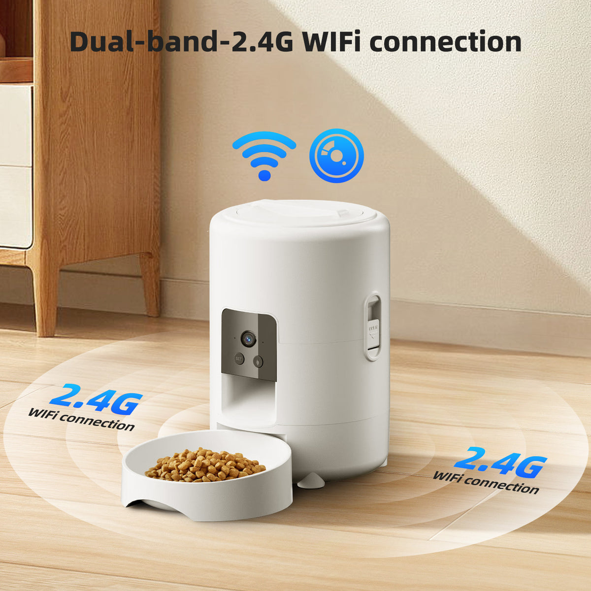 🐾 Comedero Automático WiFi para Perros y Gatos – Programable desde el Móvil