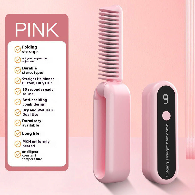 Peine Alisador Inalámbrico Cerámico – 3 en 1