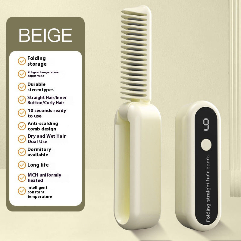 Peine Alisador Inalámbrico Cerámico – 3 en 1