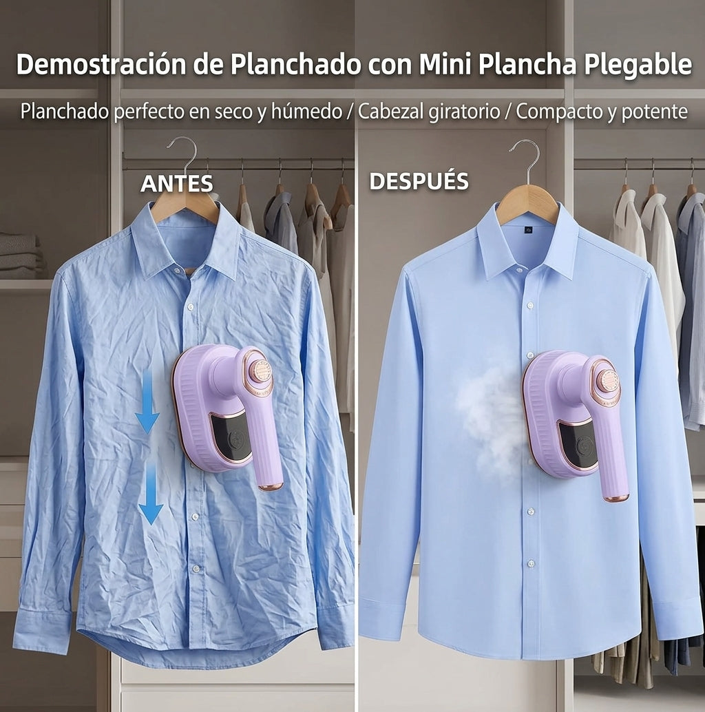 Vaporizador de Ropa Portátil – Elimina Arrugas al Instante