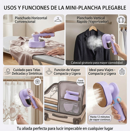 Vaporizador de Ropa Portátil – Elimina Arrugas al Instante