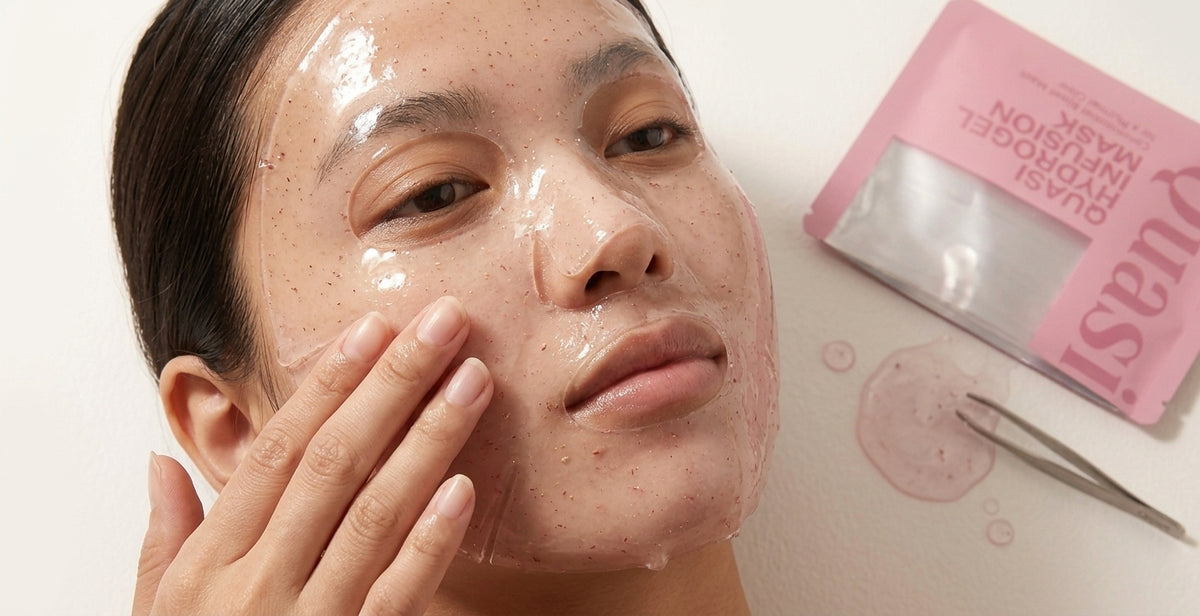 Detalle mascarilla de colágeno hidratante