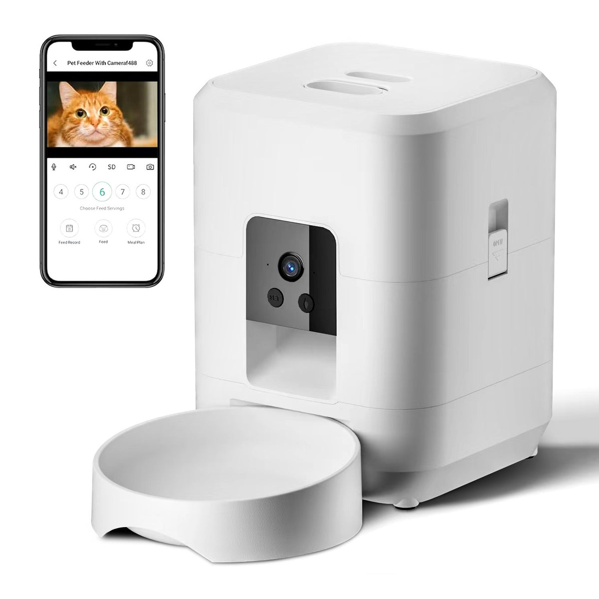 🐾 Comedero Automático WiFi para Perros y Gatos – Programable desde el Móvil