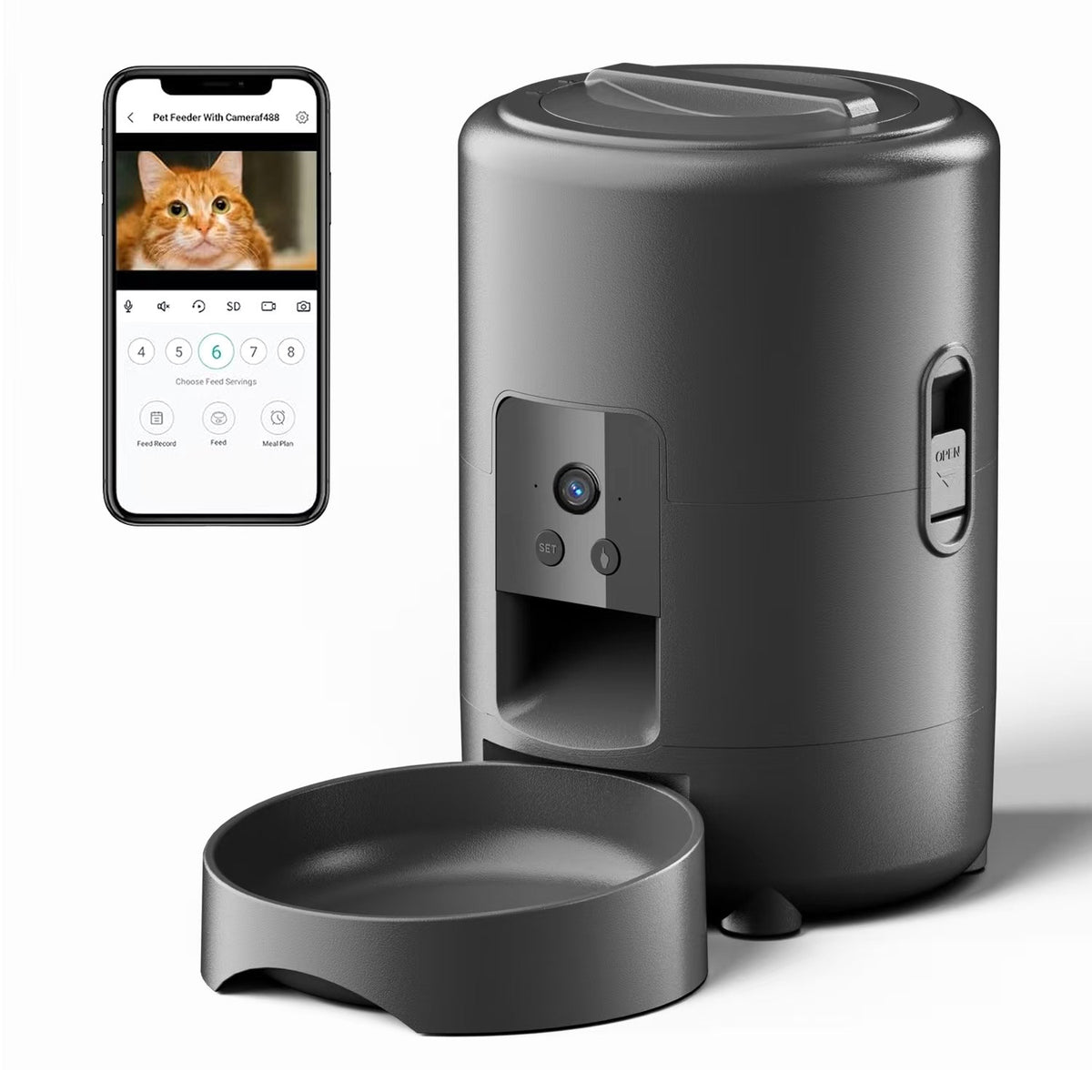 🐾 Comedero Automático WiFi para Perros y Gatos – Programable desde el Móvil